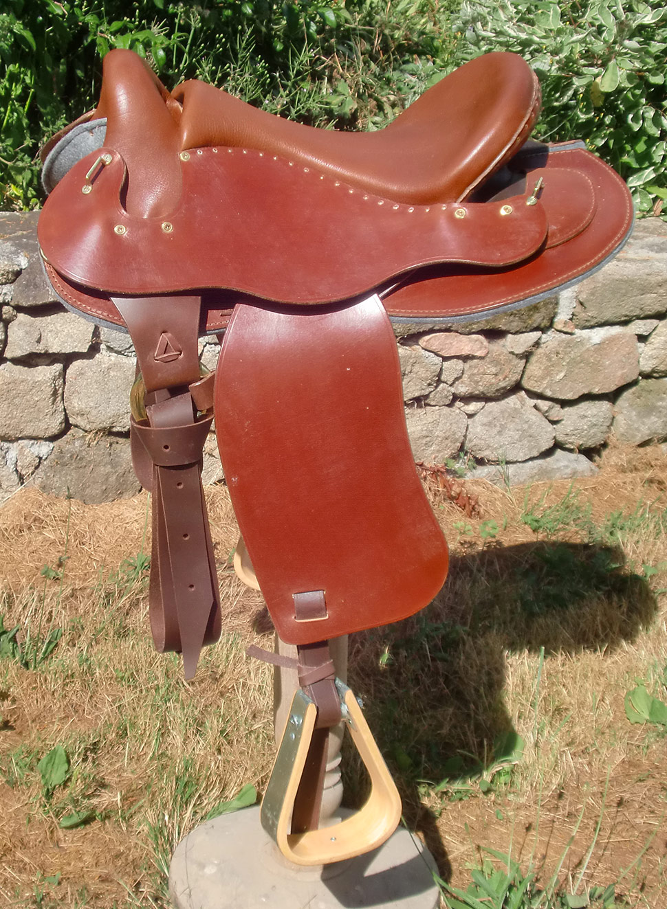 selle equitation hugues petel aventure alpha noisette